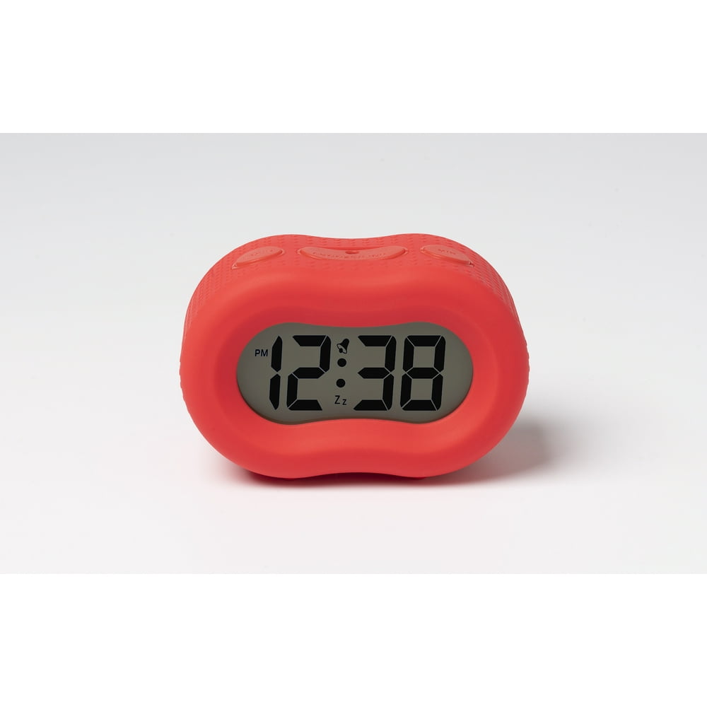 Timelink Rubber Smartlight Alarm Clock Red