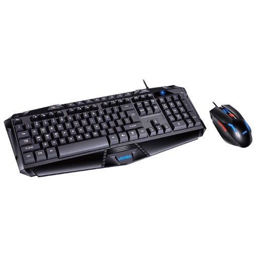 Lexma LX6000 Optical Ergonomic Gaming Keyboard & Mouse Combo, English - Refurbished