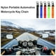 thumbnail image 4 of Riwesomey Llavero de motocicleta automotriz Llavero colgante de muñeca de color sólido Negro Automoción decorativa y accesorios Negro, 4 of 6