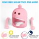 thumbnail image 4 of Anillo de dentición de silicona, juego de juguetes para la dentición del bebé, anillos de dentición suaves sin BPA, estimulan el crecimiento de encías y dientes, para niños y niñas (rosa), 4 of 5