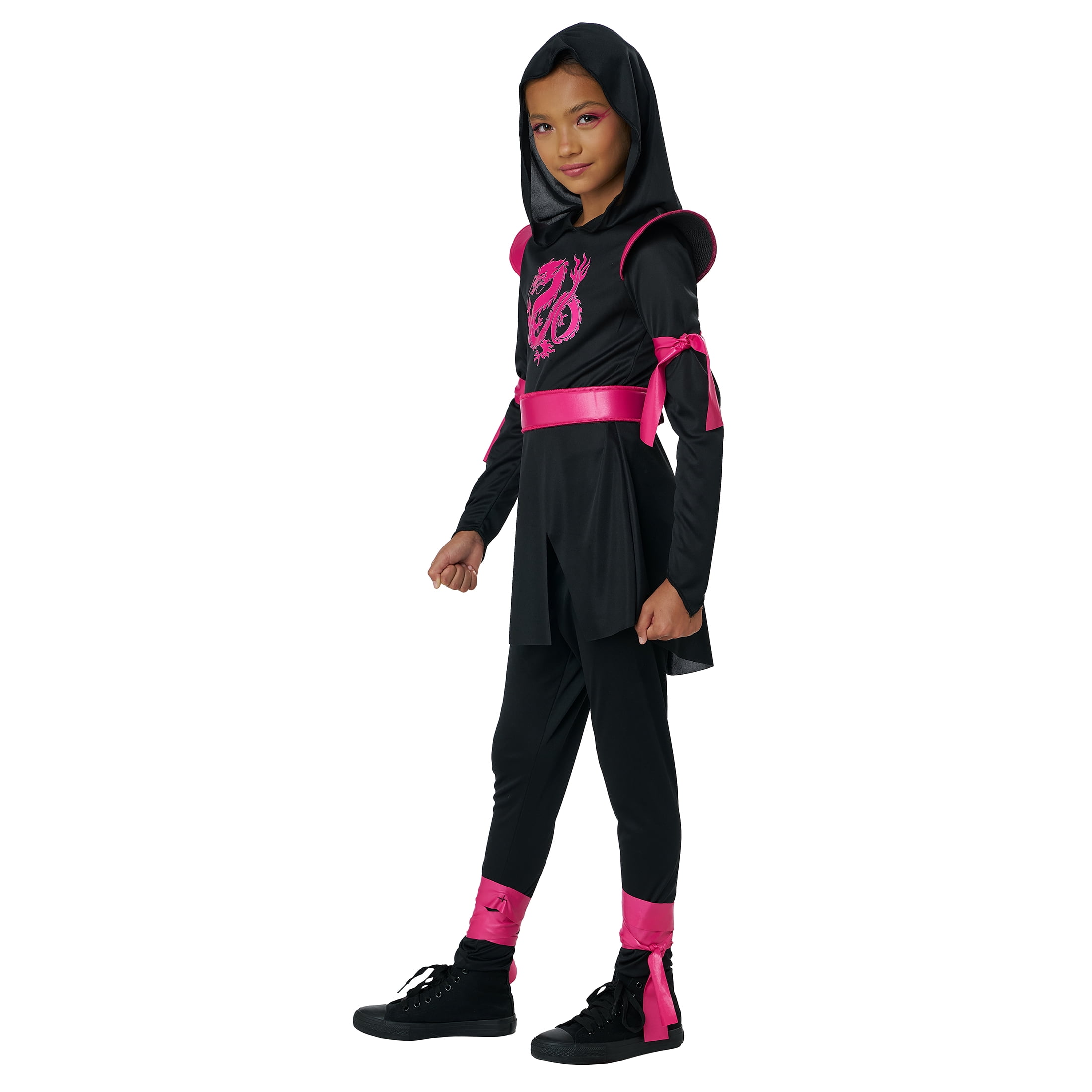 Dragon Ninja, Pink, Halloween Costume for Children, Girls' Size S (6/6x), by Way to Celebrate