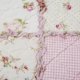 thumbnail image 4 of Qucover Pink Floral Quilted Blanket 100% Cotton Floral Patchwork Quilts Single Bedspread Throw for Couch Beds 59x79 Inch, 4 of 5