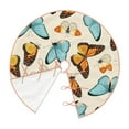 thumbnail image 3 of Bingfone Christmas Tree Skirt Mat Christmas Decoration Interior 48"-Butterflies, 3 of 8