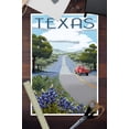 thumbnail image 2 of McAllen, Texas, Bluebonnets and Highway (12x18 Wall Art Poster, Room Decor), 2 of 3