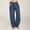 Navy, variant on Herrnalise New Activewear Women's Cotton Linen Summer Palazzo Pants Flowy Wide Leg Beach Trousers with Pockets
