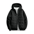 thumbnail image 6 of Mitankcoo Boys Hooded Quilted Jacket, Full Zip Raglan Long Sleeve Outerwear with Drawstring Hood and Ribbed Cuffs, 6 of 8