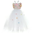 thumbnail image 7 of Toddler Girl Easter Bunny Dress Princess Halter Neck Sleeveless Party Mesh Soft White 6 Years-7 Years, 7 of 7