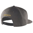thumbnail image 2 of Cap Carhartt Firm Duck Flat Brim para hombre, color gris, 2 of 2