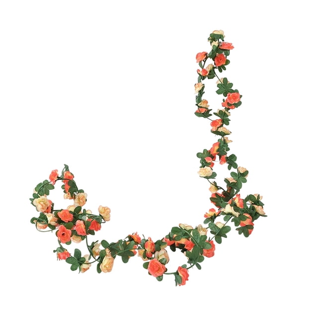 Artificial Flower Wall Hanging Silk Vine Garland Decor for Home, Table, Shelf, Party, Wedding Display, Adjustable Greenery Strand