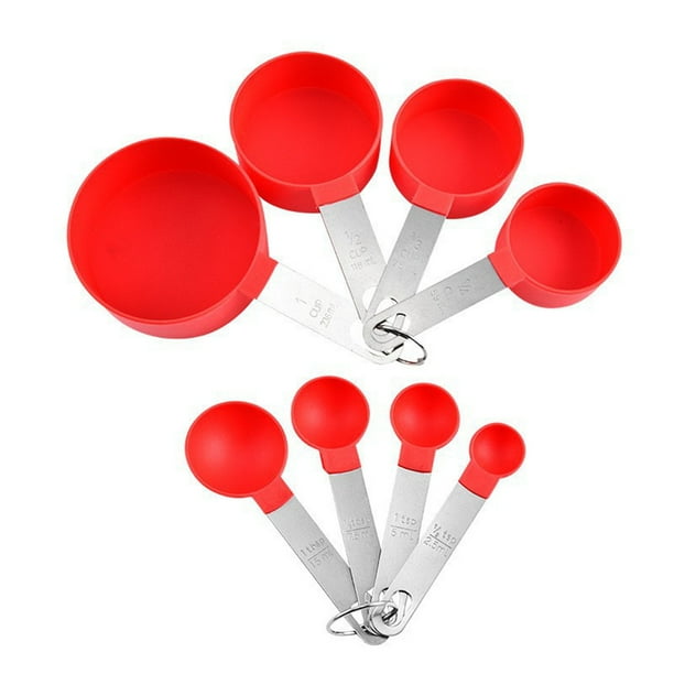 Cucharas medidoras de acero inoxidable para cocinar y hornear con precisión