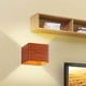 thumbnail image 1 of Lámpara de pared Yinane de noche con luz cálida de Grano de madera de imitación, 1 of 8
