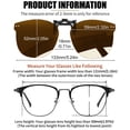 thumbnail image 4 of Joopin Polarized Clip on Sunglasses Flip up UV400 Protection Clip Rimless Sunglasses over Prescription Glasses, 4 of 10