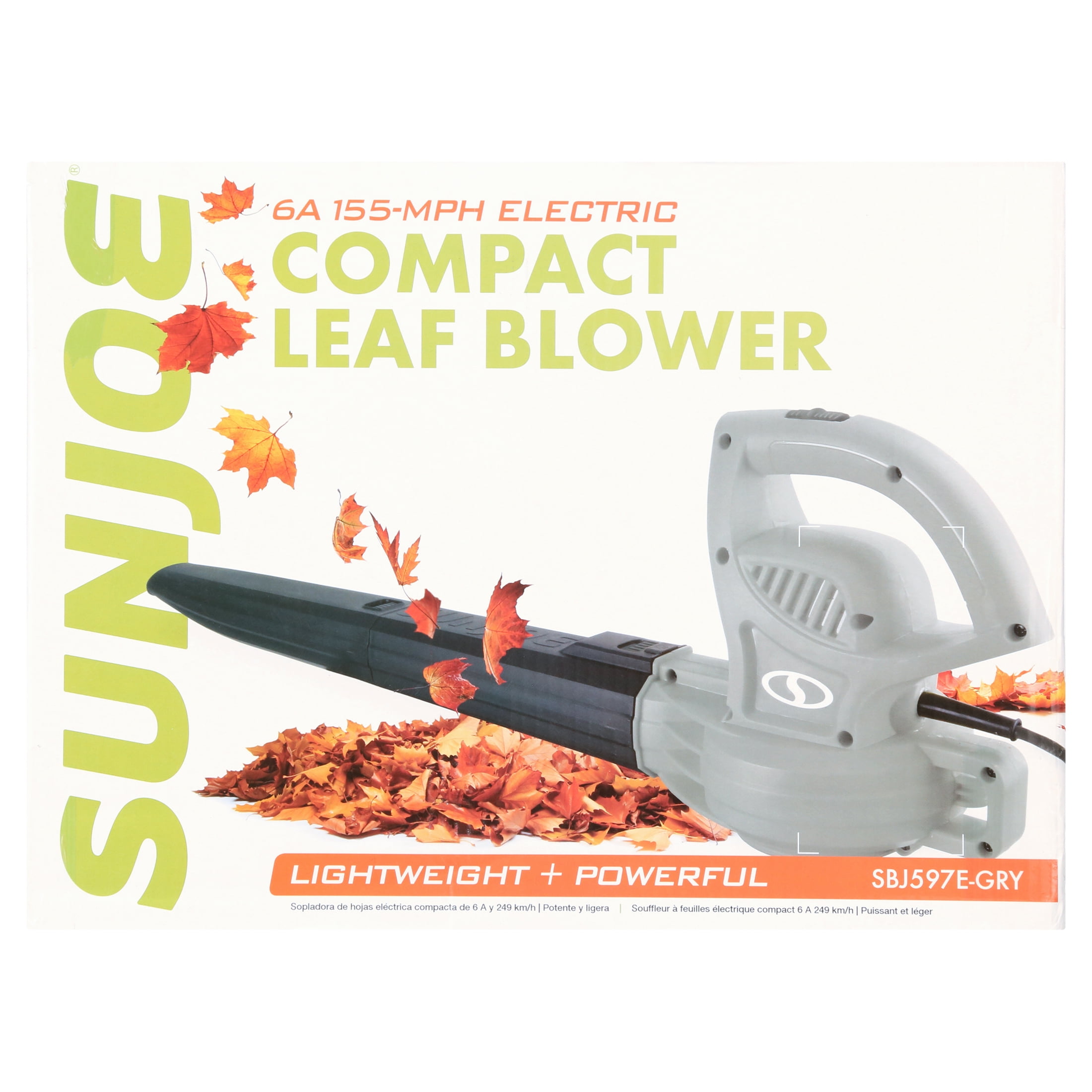 Open Box Sun Joe 6-Amp 155 mph Corded Handheld Leaf Blower, Light-Duty Lawn Tool, Gray