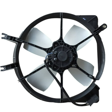 - TOPAZ 19015-P08-013 Radiator Cooling Fan Assembly for Honda Civic Del Sol
