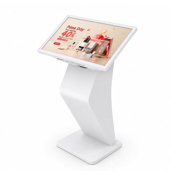 VeloTech 32" Touch Screen Kiosk, 2K Capacitive Display, Windows 11, Intel i5, 8GB RAM 128GB SSD, Floor Standing Interactive Kiosk for Retail