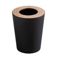 thumbnail image 1 of Trash Cans Round without Lid Durable Garbage Container for Home RV Home Dorms Toilet 9L Black, 1 of 9