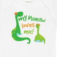thumbnail image 4 of Inktastic My Memaw Loves Me Grandson Dinosaur Boys Baby Bodysuit, 4 of 5