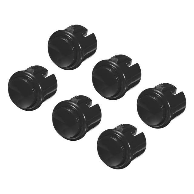 Unique Bargains Boutons d'Arcade en ABS pour Machine à Cadre DC 12V Noir Lot de 8