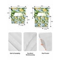 thumbnail image 5 of Summer Lemon Swag Curtains for Living Room/Bedroom Windows, Watercolor Rustic Fruit Blue Striped Kitchen Curtains and Valances Set 36 Inch Length, Light Filtering Swags Valance Curtain Panels, 5 of 5