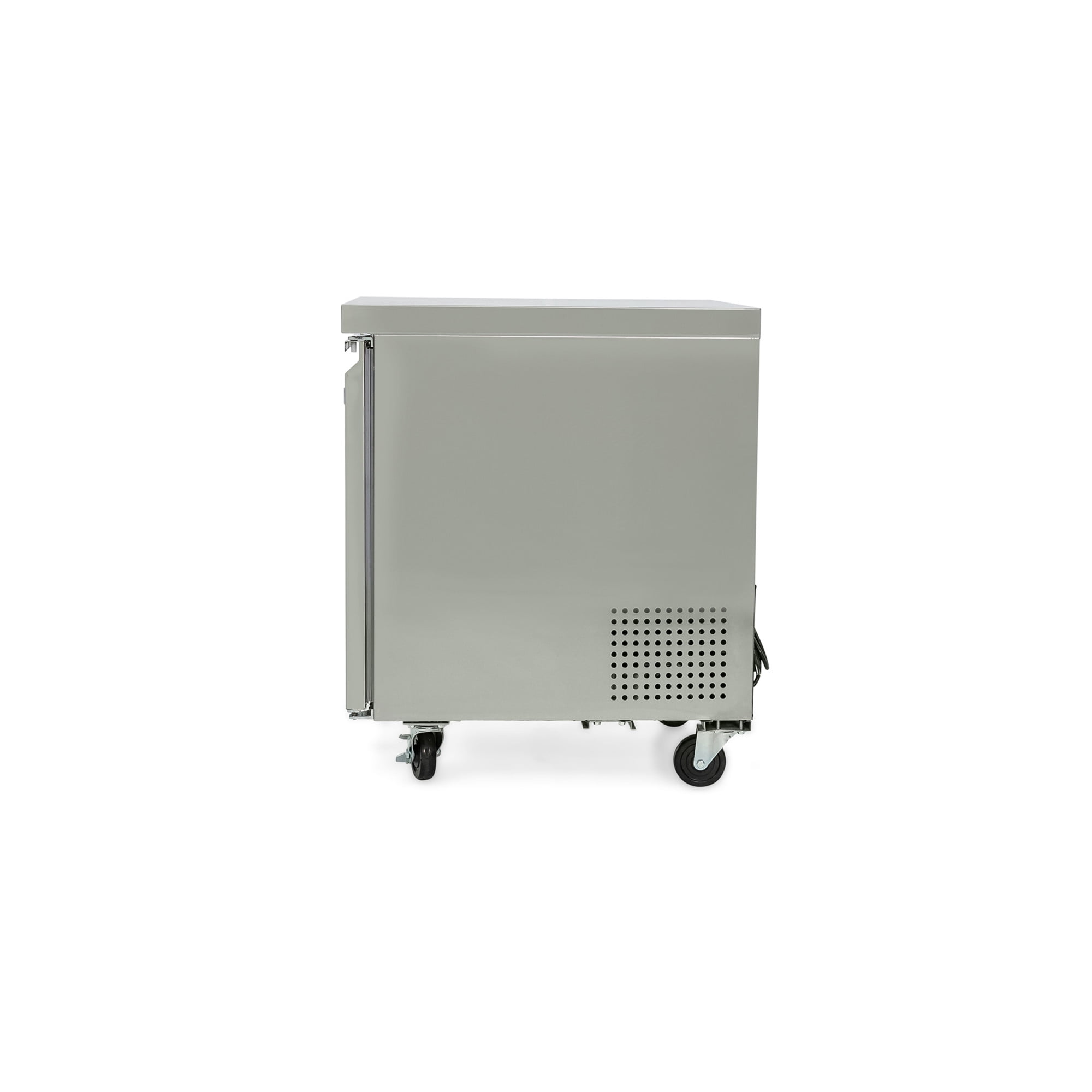 Norpole 6 cu. ft. Commercial Under Counter Upright Freezer in Stainless Steel in Stainless Steel