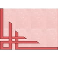 thumbnail image 1 of Ahgly Company Machine Washable Indoor Rectangle Transitional Light Rose Pink Area Rugs, 4' x 6', 1 of 7