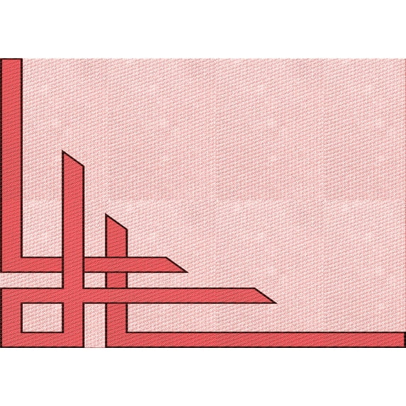 Ahgly Company Machine Washable Indoor Rectangle Transitional Light Rose Pink Area Rugs, 4' x 6'