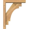 thumbnail image 3 of Ekena Millwork 3 1/2"W x 14"D x 18"H Merced Block Smooth Bracket w/ Offset Brace, Western Red Cedar, 3 of 25