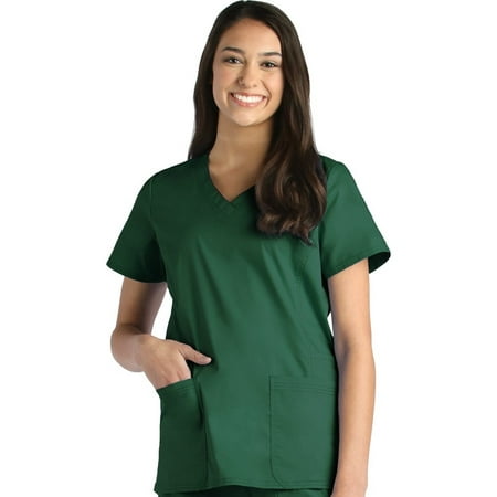 

Blossom by Maevn Women s Signature V-Neck Solid Scrub Top