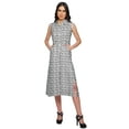 thumbnail image 2 of Moomaya Sleeveless Printed Button Down Dress With Pocket Casual Women shirt, 2 of 5
