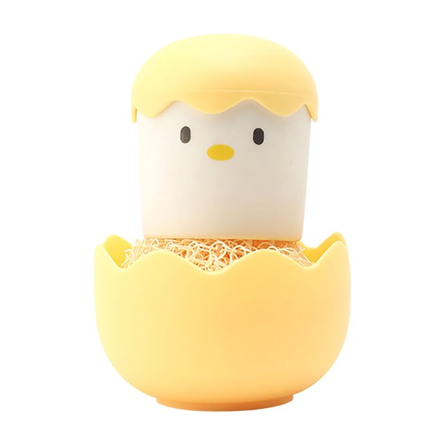Brosse de Nettoyage pour Poulet avec Manche Brosse à Pot Boule de Nettoyage