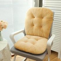 17.7x33.4inch Thick Padded Seat Cushion with Ties - For Office Chairs, Rocking Chairs, Loungers, and Outdoor Recliners, Indoor Backrest Lounger Pillow Cushion