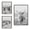 Gray, variant on Kate and Laurel Sylvie Herd of Highland Cows BW Left and Right and Highland Cow Mountain Landscape Framed Canvas Wall Art Set by The Creative Bunch Studio, 3 Piece Set Gray, Farm Animal Art