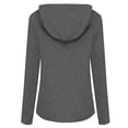 thumbnail image 4 of Sudadera con capucha para mujer Sudadera con capucha y cuello en V Suéter con tirantes de manga larga superior, M, Negro Scienceny  AP000968-03, 4 of 7
