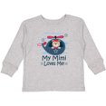 thumbnail image 3 of Inktastic Mimi Loves Me Grandson Boy Bear Boys Long Sleeve Toddler T-Shirt, 3 of 5