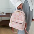 thumbnail image 1 of Mochilas pequeñas con estampado de flores para niñas bolso escolar de Ehuebsd  lona suave e informal Color sólido portátil, 1 of 9