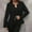 Black, variant on Women's Formal Blazers Casual Open Front Fall Trendy Cropped Jacket Cardigan Outwear