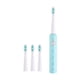 thumbnail image 2 of Cepillo de dientes eléctrico con 4 cabezales y 3 modos - Impermeable IPX7, batería de 30 días, carga rápida USB - Blanco/Rosa/Azul, 2 of 8