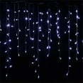 thumbnail image 2 of BallsFHK Icicle String Lights, 13 Ft Icicle String Lights, 96 LED Icicle Curtain Lights For Bedroom Party Wedding Xmas Holiday Light Decorations, 2 of 4
