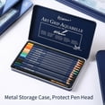thumbnail image 3 of TFixol12/24/36/48/72 Professional Watercolor Pencils Set Water Soluble Colored Pencils with Brush Metal Box Water Color Pencils Art Supplies for School Students Adults Artist for Drawing Sketching Pai, 3 of 7