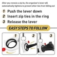 thumbnail image 2 of Zip Tie Organizer Cable Tie Organizer Holder Glow in the Dark Strong Efficient Solution, 2 of 5