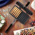 thumbnail image 2 of Stove Top Waffle Iron, Double Head Die Cast Aluminum Waffle Maker, Non-Stick Waffle Iron with Chill-Proof Handle, 2 of 5