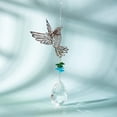 thumbnail image 3 of Colibrí colgante Suncatcher cristal prismas ornamento jardín decoración del hogar regalo Fason CZJJ-ZH111, 3 of 7