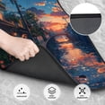 thumbnail image 3 of Salouo Twilight Canal Reflection for Car Floor Mat Set of 4–Car Carpet Mats - Car Mats with Anti-Slip Backing & Driver Heel Pad Universal Fit for Cars, Trucks, SUVs, and Vans, 3 of 6