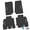 Black w/ Pink Insert, variant on Flextread Floor Mats for 07-13 Jeep Wrangler JKU 4-Door - Mopar Licensed Factory Fit - Black w/ Red Rubicon Insert - 100% Made in USA