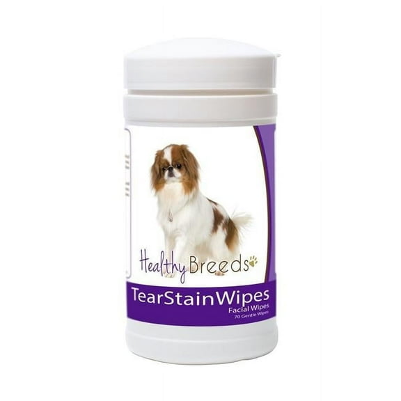 Healthy Breeds 840235152088 Japanese Chin Tear Stain Wipes