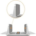 thumbnail image 4 of Support pour Ordinateur Portable, Support Vertical Réglable pour Macbook / Notebook / Surface Pro et iPad, Argent, 4 of 7