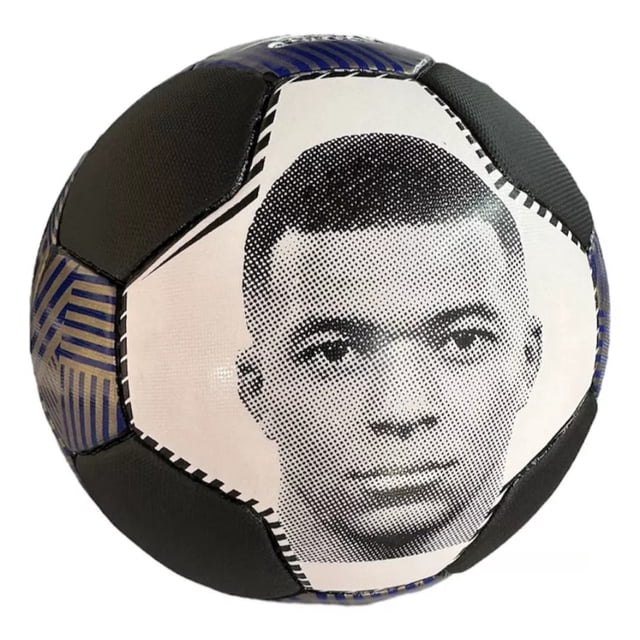 Balon de Futbol #5 Real Madrid Foto Mbape, 32 gajos, Profesional Triple Capa