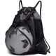 thumbnail image 1 of Bolsa de fútbol con cordón para niños, mochila de baloncesto plegable, bolsa de gimnasio, mochila deportiva con bolsa de malla de pelota desmontable para voleibol, béisbol, yoga, negro Ormromra SM-222, 1 of 6