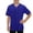 Blue, variant on Boys Baseball Jersey Shirt Mesh Button Down Blank Softball Short Sleeve Tops Kids V-Neck Hip Hop Active Hipster Shirts