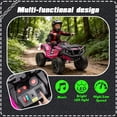 thumbnail image 6 of Okybaby 24V Kids Ride on Electric ATV with Realistic Off-Road Design, 2WD, Dual Motors, Electric Kids Ride on Toy Cars with MP3, LED Lights for Kids Aged 3+,Rose Pink, 6 of 6